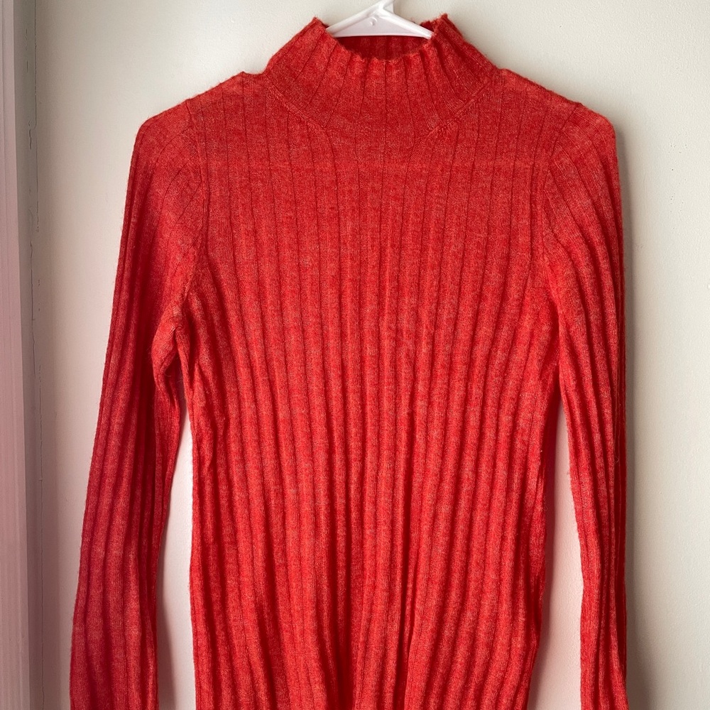 Madewell Thin Wool Ribbed Turtleneck